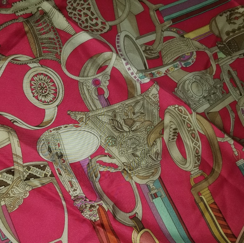 Hermes d Etriers Silk Scarf - Picture 14 of 14